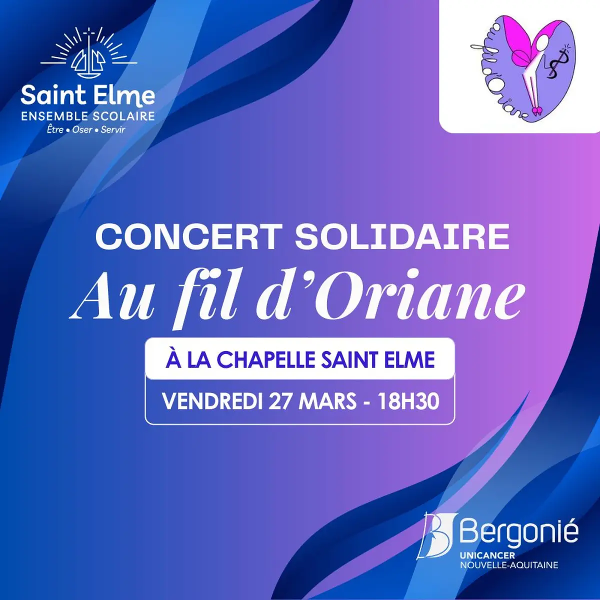 Concert solidaire Au Fil d'Oriane - pour la recherche contre le cancer