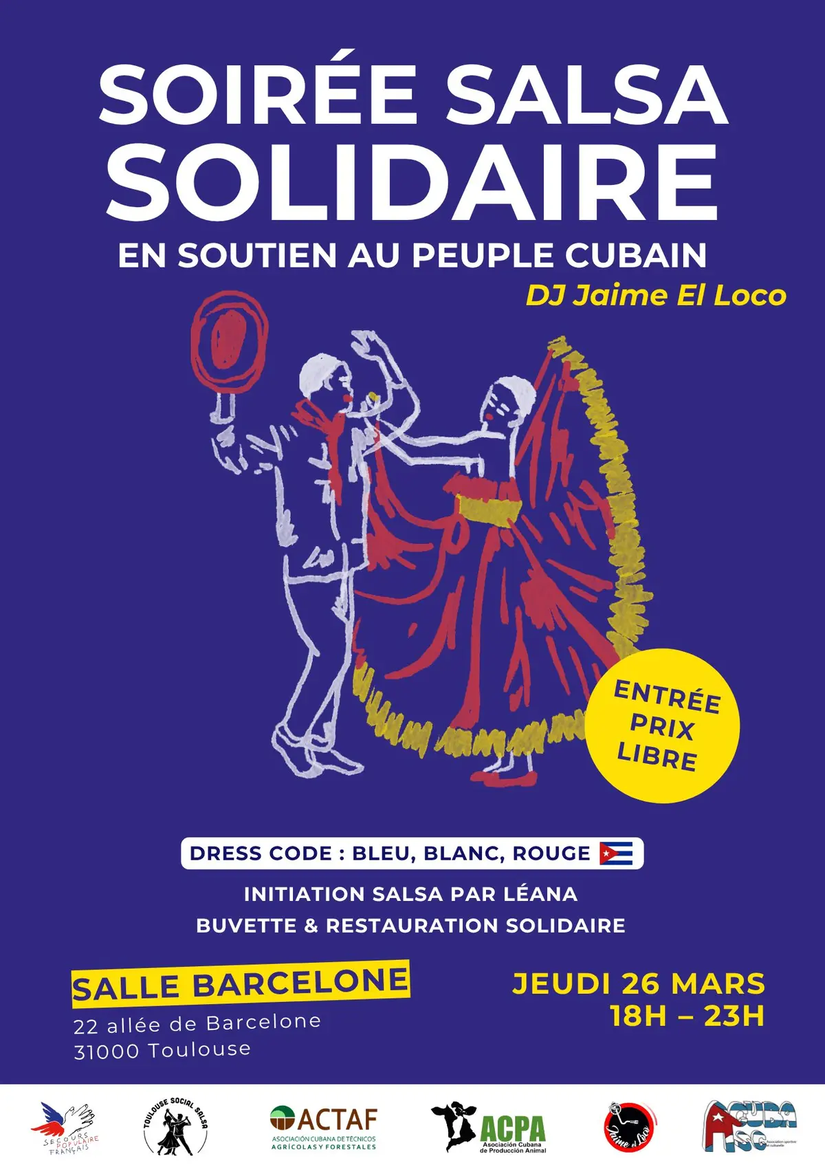 Soirée salsa solidaire