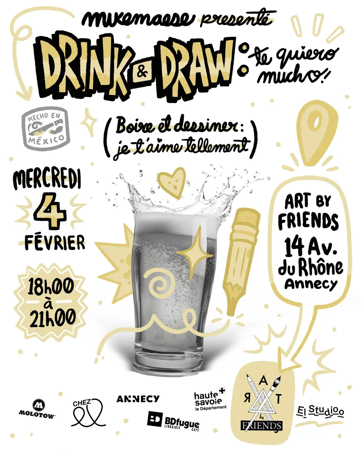 Soirée Drink & Draw – Edition spéciale en présence de Mike Maese