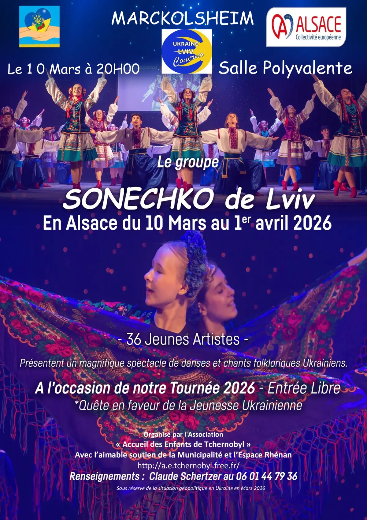 Spectacle de danses et  Chants Ukrainiens