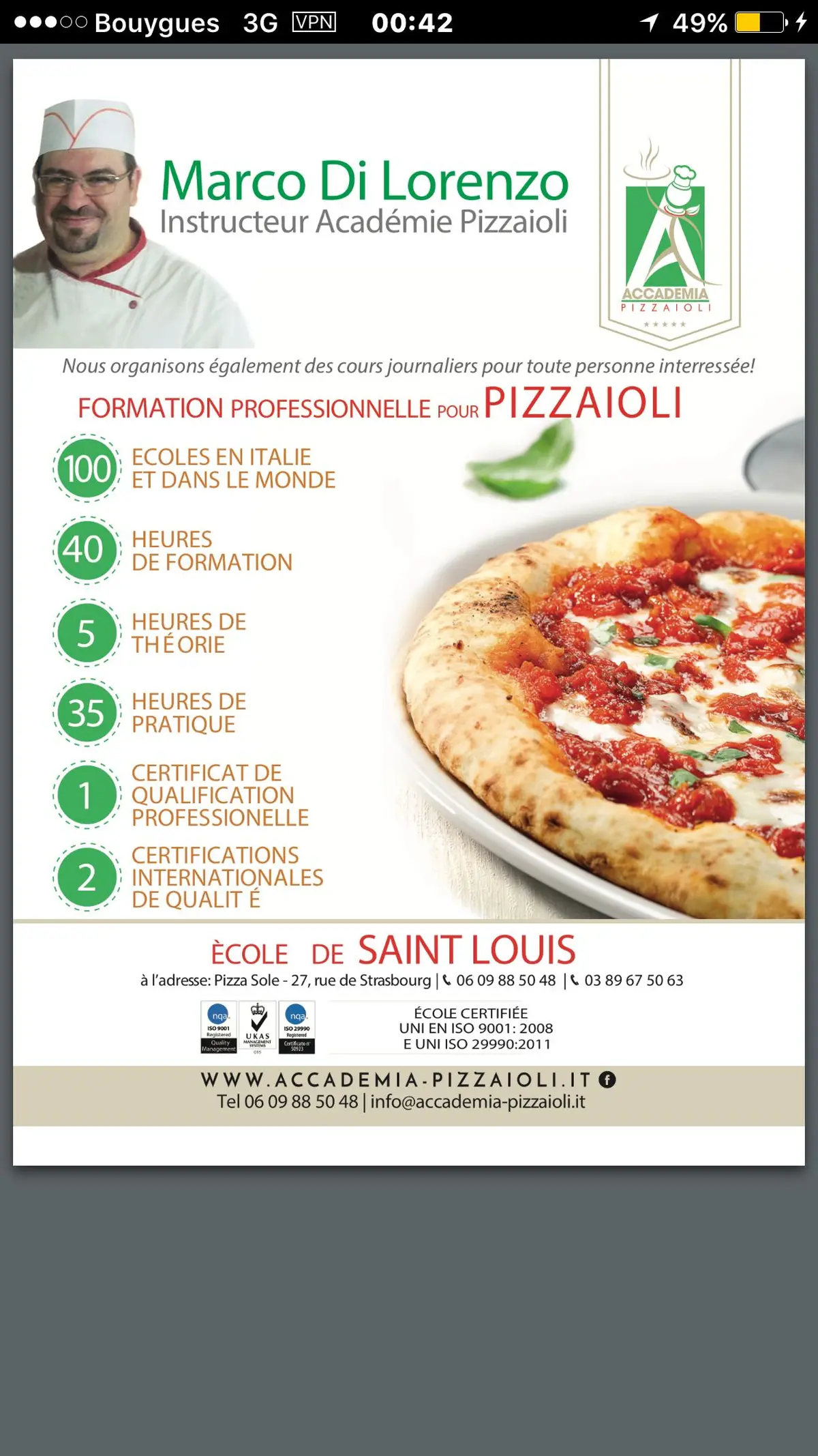 Di Lorenzo Marco - instructeur Accademia Pizzaioli Italiani