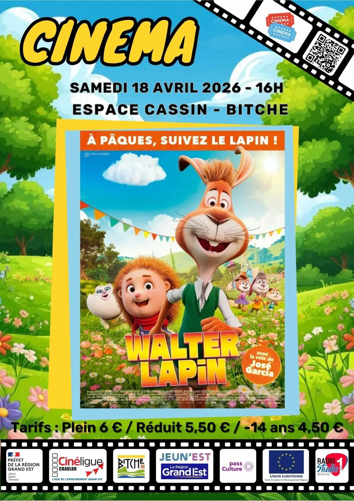 Cinéma à l'espace Cassin - Walter Lapin