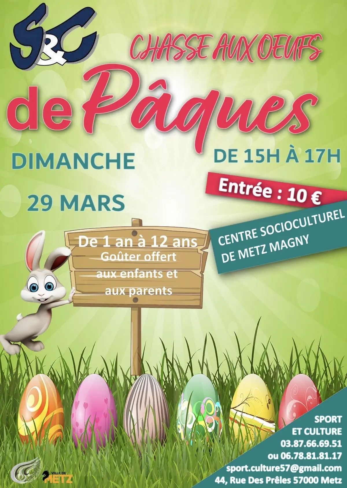 Chasse aux œufs de Pâques 