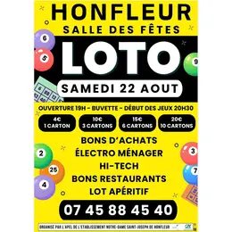 LOTO de l'Apel Notre-Dame Saint-Joseph à Honfleur
