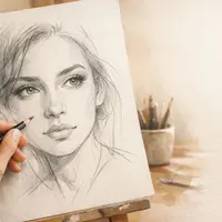 Atelier dessin adultes #portrait &copy; AI