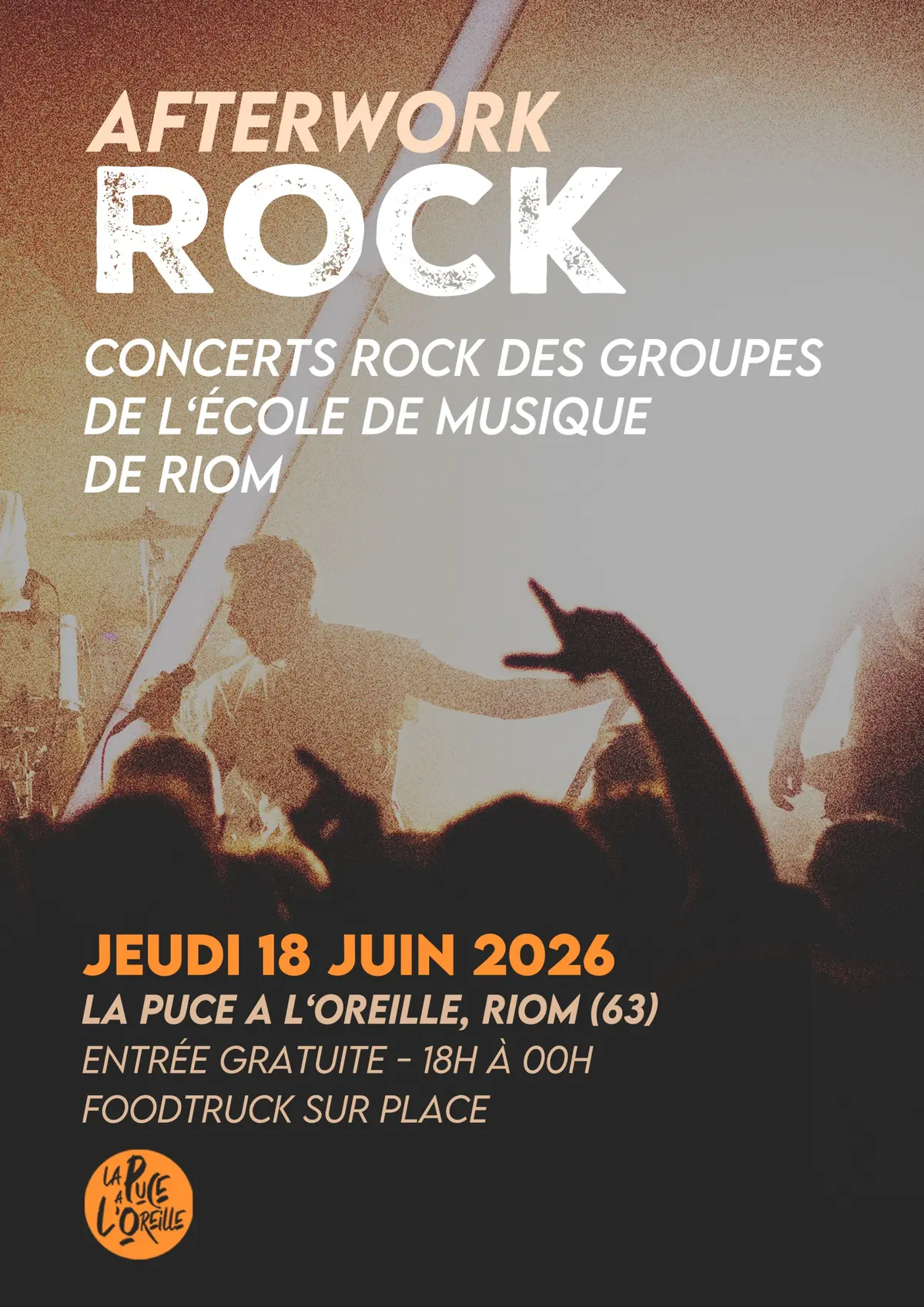 Afterwork Rock à La Puce a l'Oreille, Riom (63)