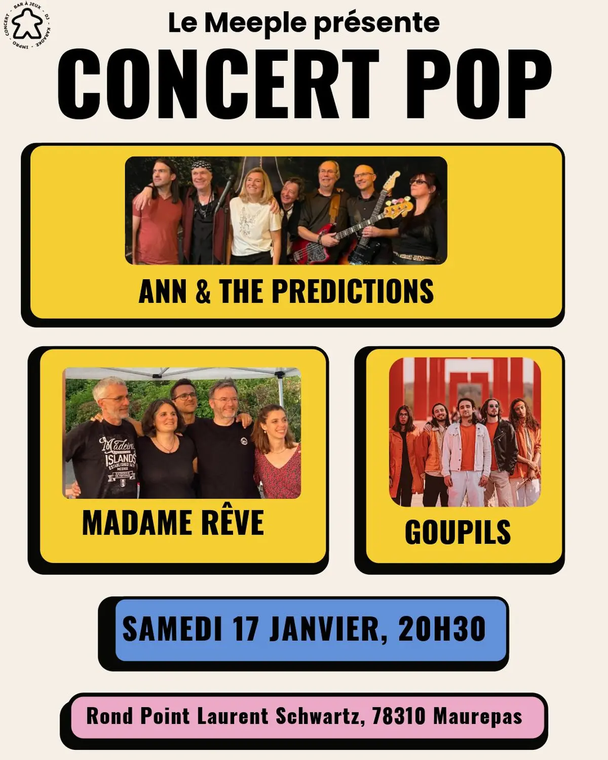 Concert Pop au Meeple