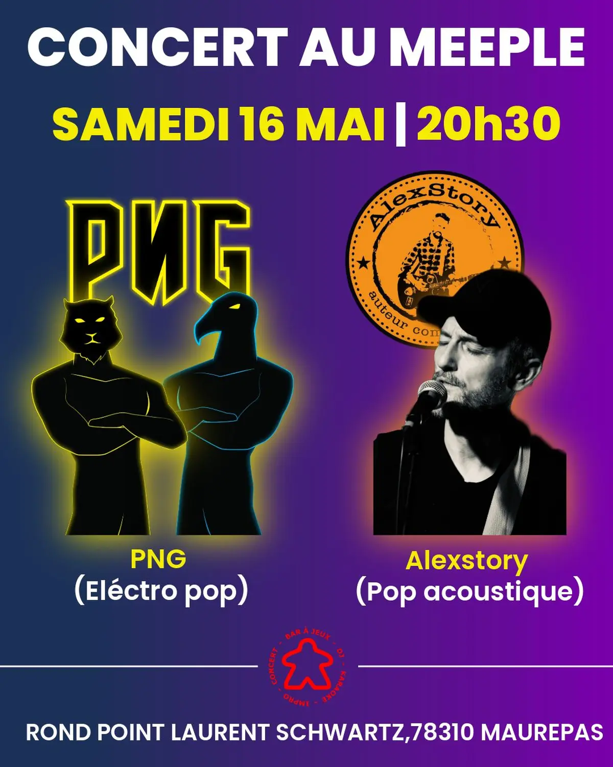 Concert Pop au Meeple