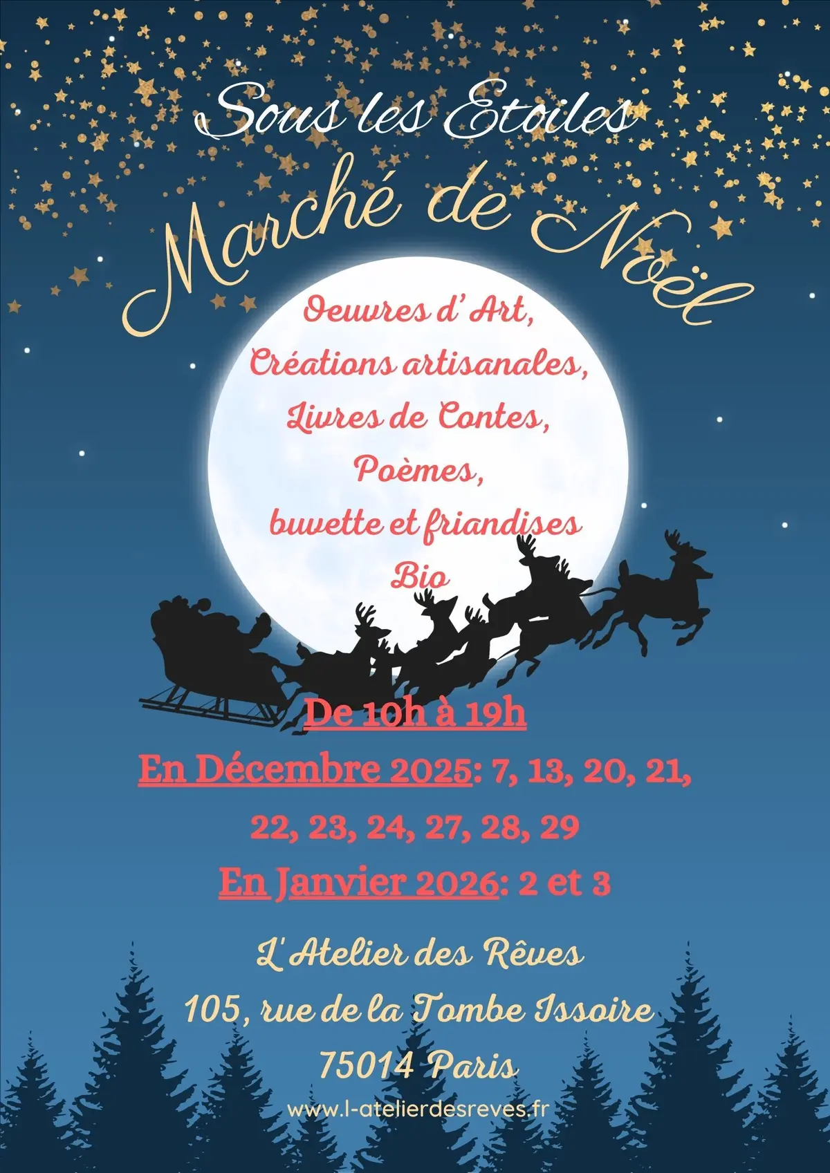 Marché de Noël de L'Atelier des Rêves