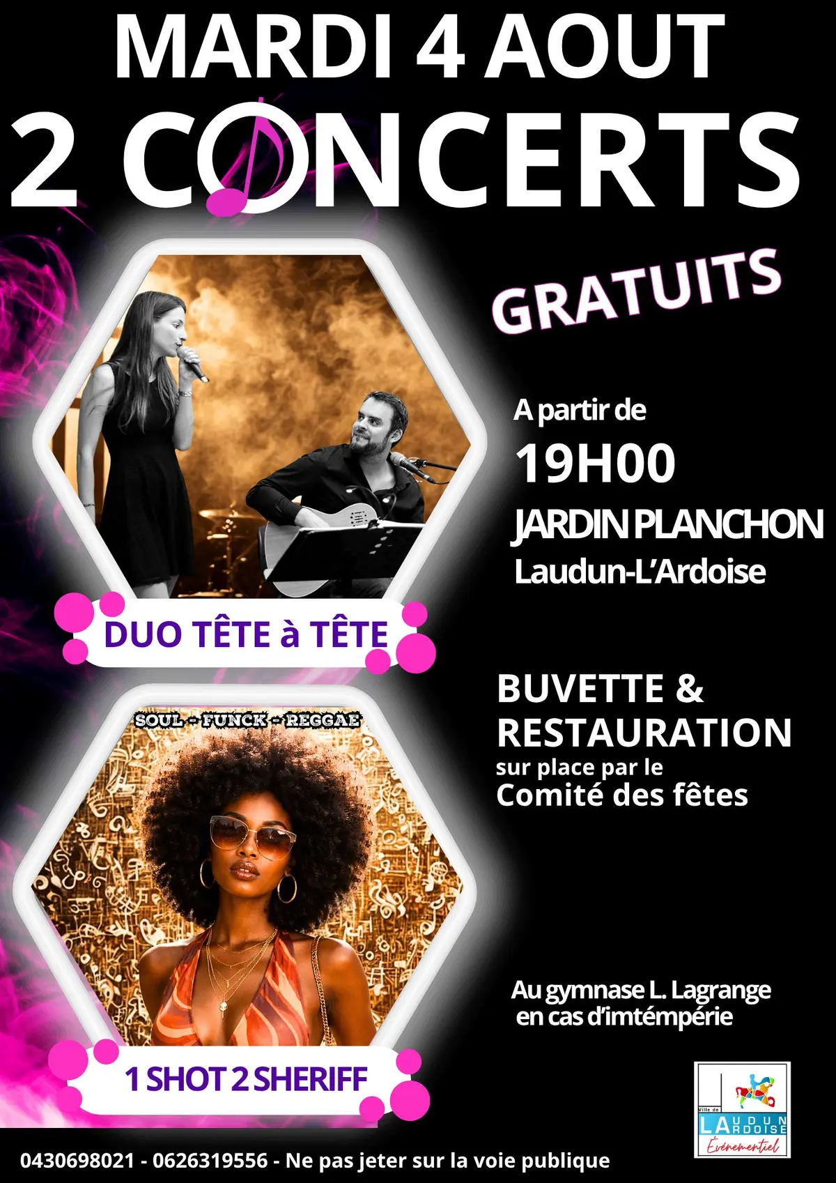 Soirée Musicale - 2 concerts - Gratuit
