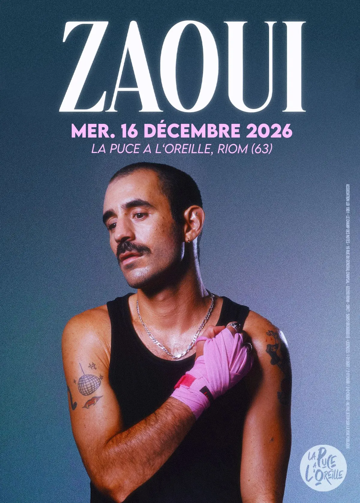 Zaoui + première partie à La Puce a l'Oreille 