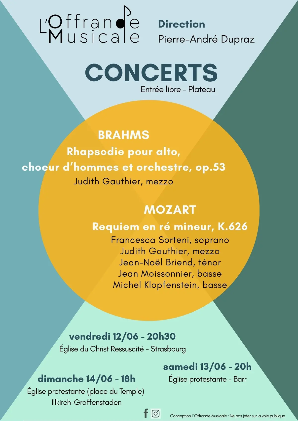 L'Offrande Musicale - Concert Direction Pierre-André Dupraz