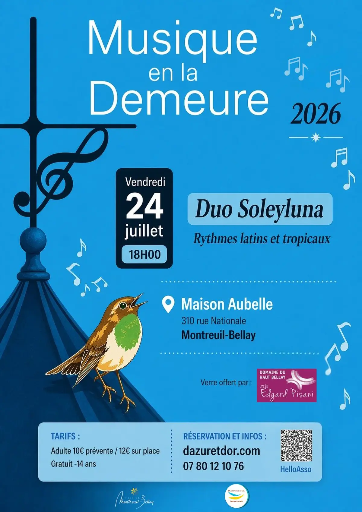 Musique en la demeure - Duo Soleyluna, rythmes latins et tropicaux