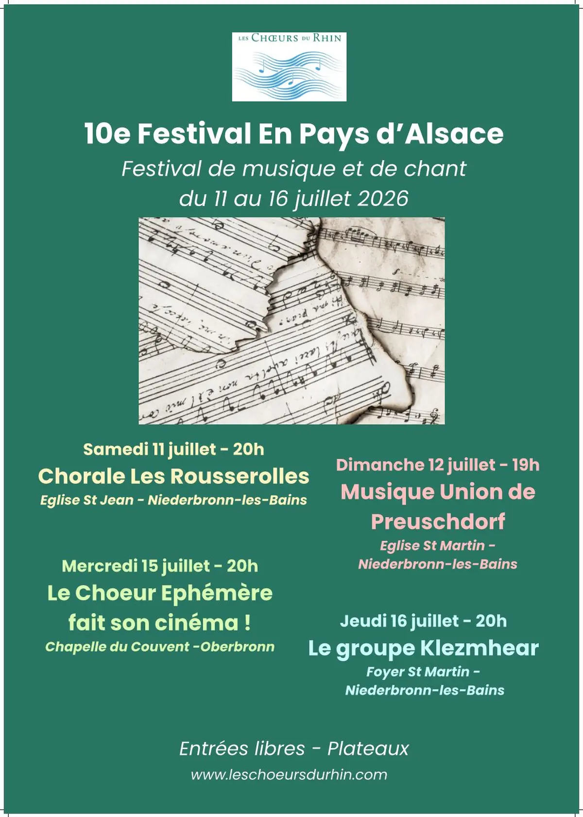 Festival en Pays d’Alsace 2026