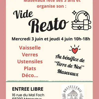 Vide-Resto à l'Hostellerie Alsacienne