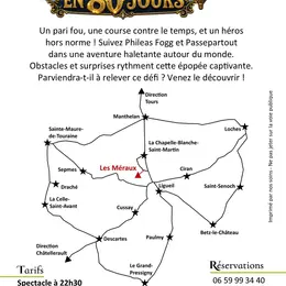 Spectacle théâtral nocturne : Le tour du monde en 80 jours
