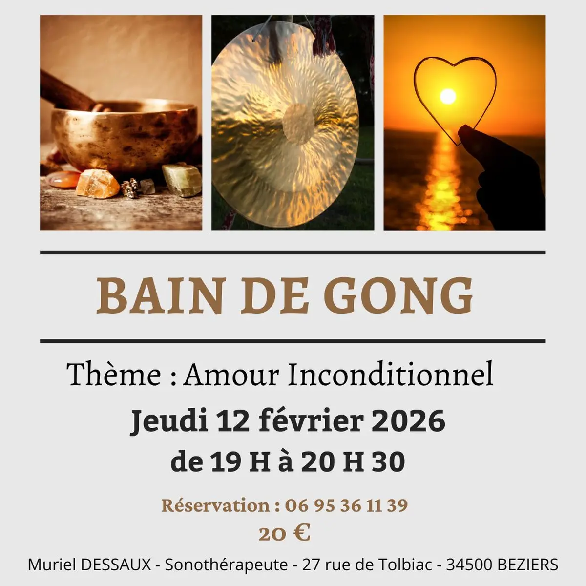 Bain de Gong à Béziers