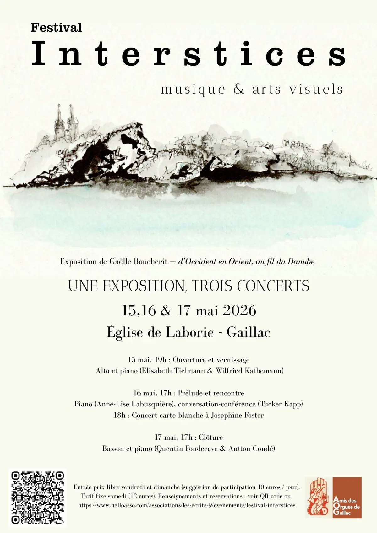 Festival Interstices : trois jours, trois concerts, une exposition.