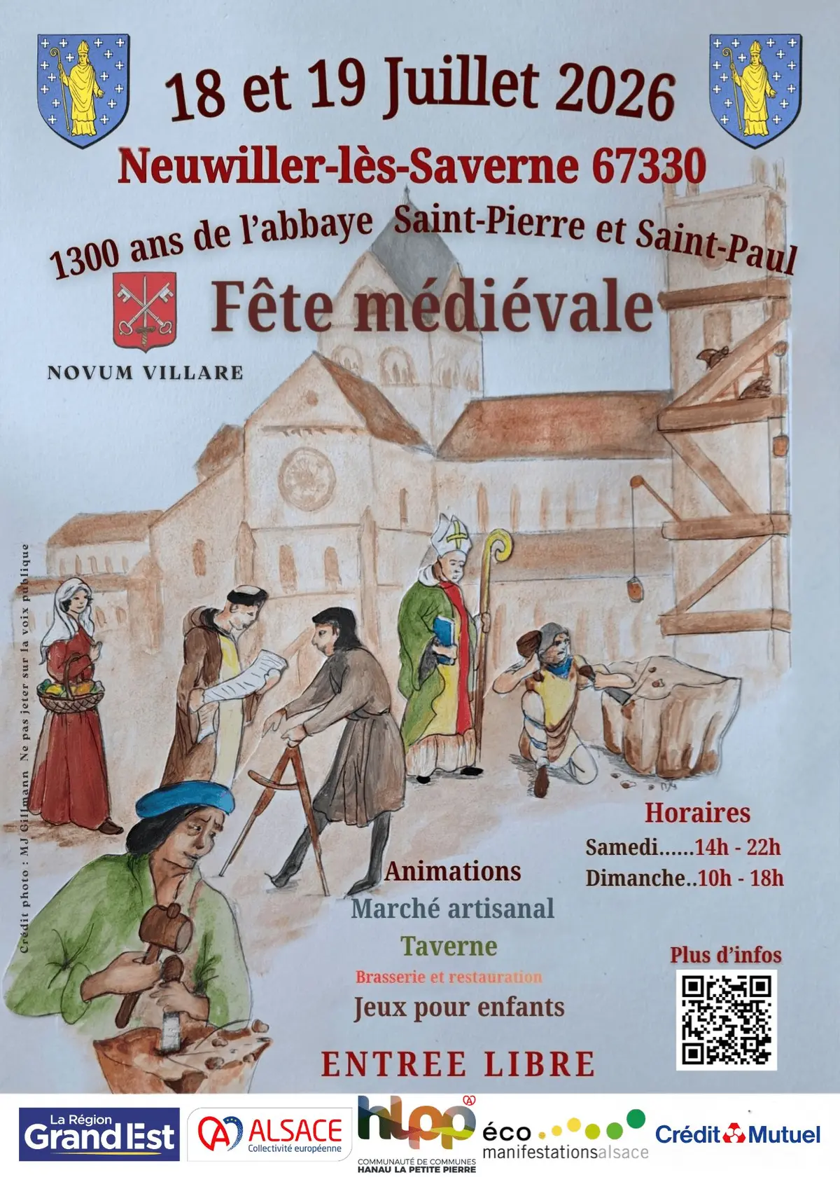 Fête médiévale - 1300 ans de l'abbaye Saint-Pierre et Saint-Paul