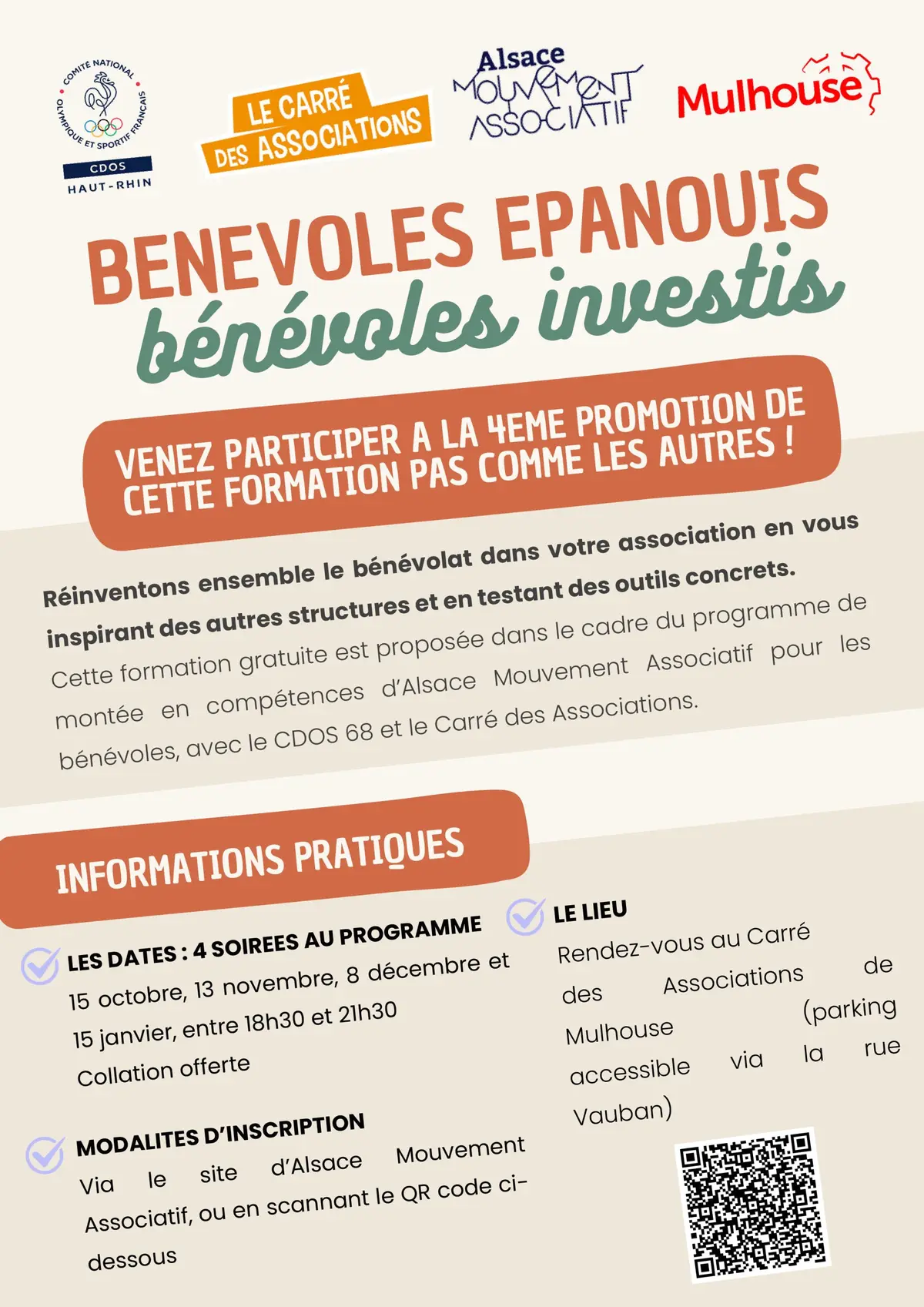 Bénévoles épanouis, bénévoles investis