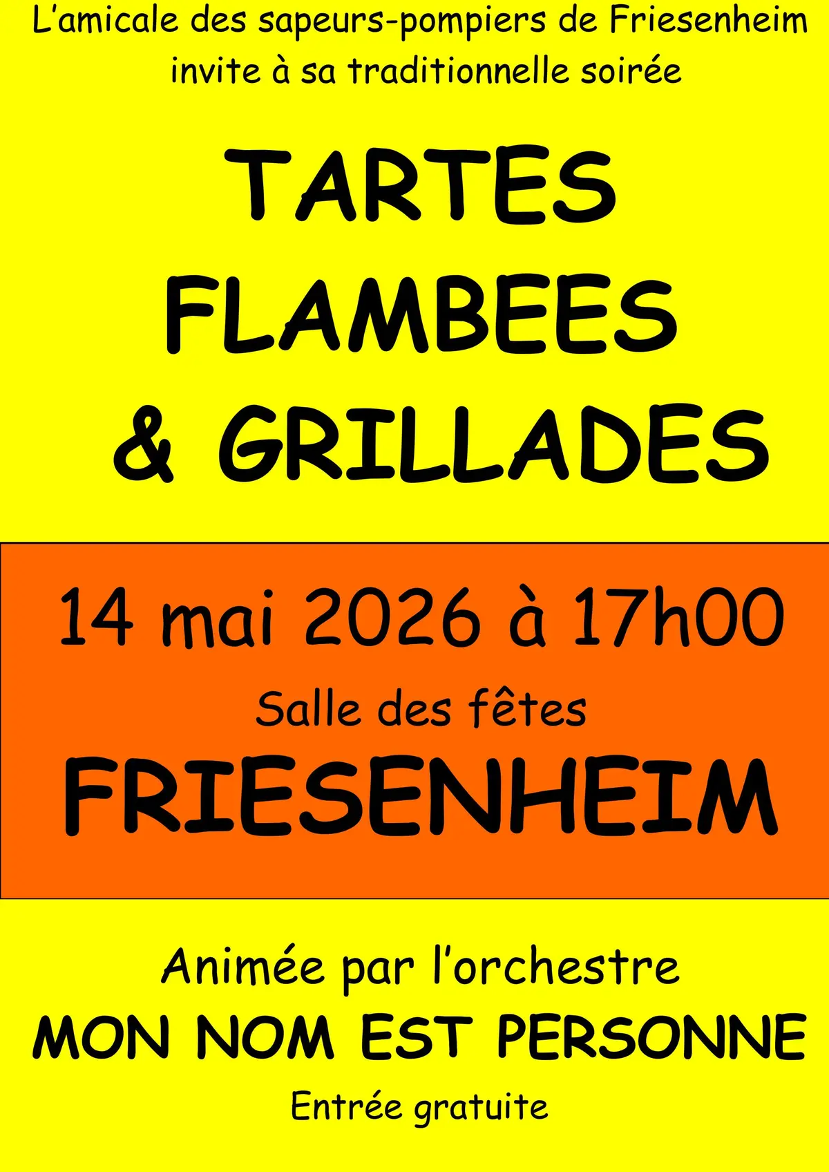 Soirée tartes flambées et grillades