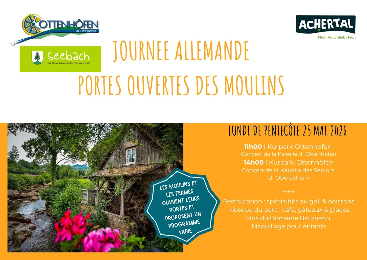 Journée Allemande des Moulins dans la vallée de l’Acher (Achertal)