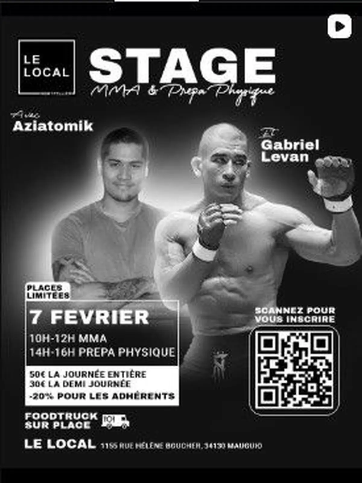 Stage MMA+Prépa Physique avec Aziatomik et Gabriel Levan (Le Local Montpellier)