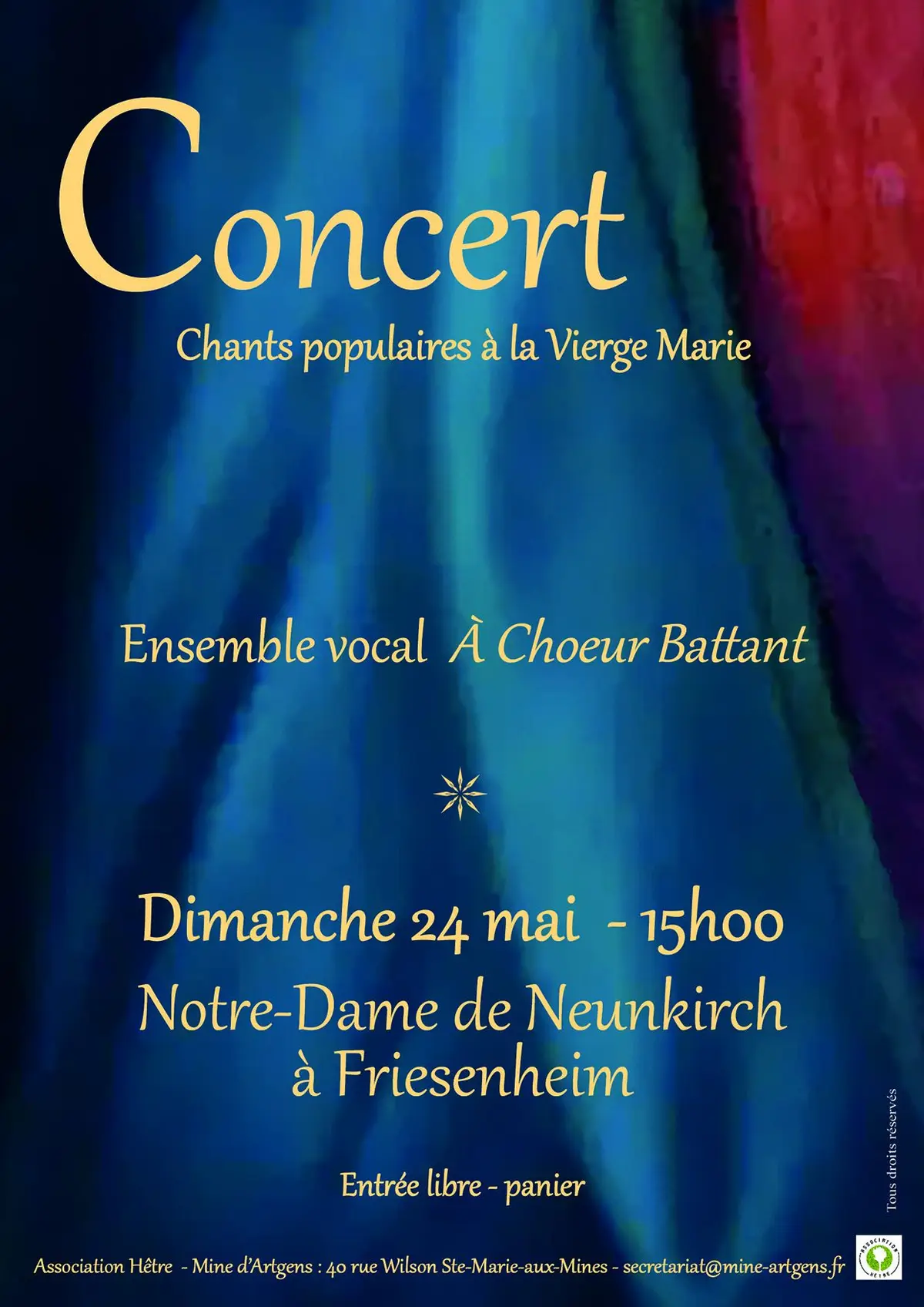 Concert de printemps de l'ensemble vocal A Choeur Battant