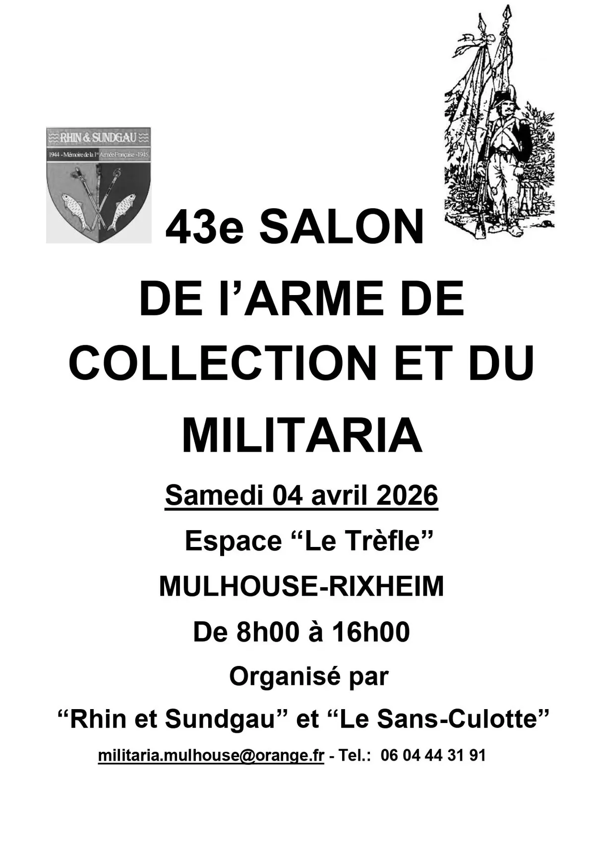 43ème Salon de l’arme ancienne et du militaria