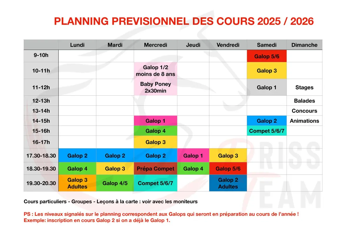 Cours d'équitation aux Ecuries du Dropt