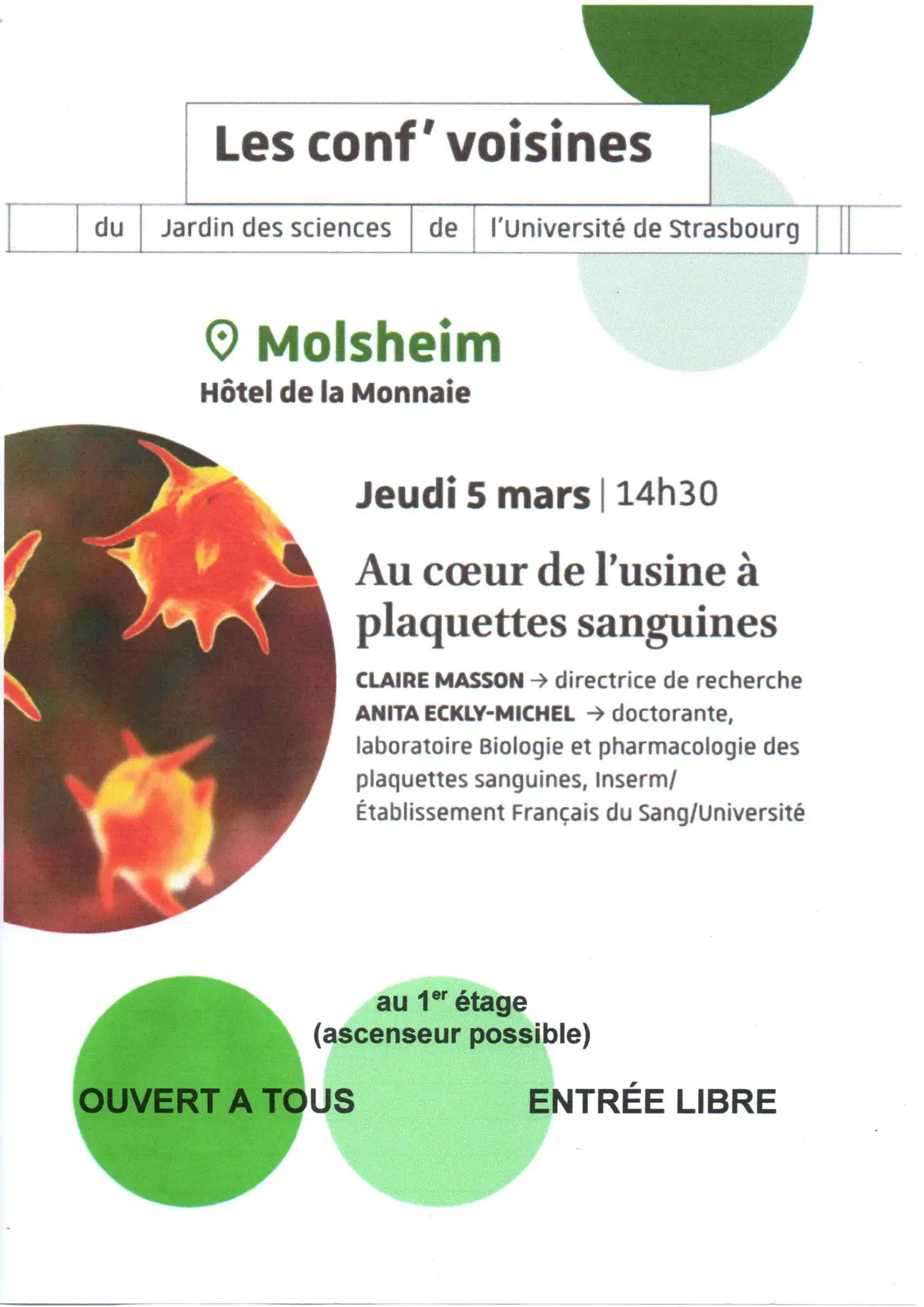 Conférence du Jardin des Sciences