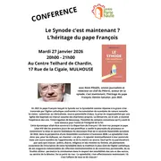 Le Synode c'est maintenant ? L'héritage du pape François - Avec René POUJOL