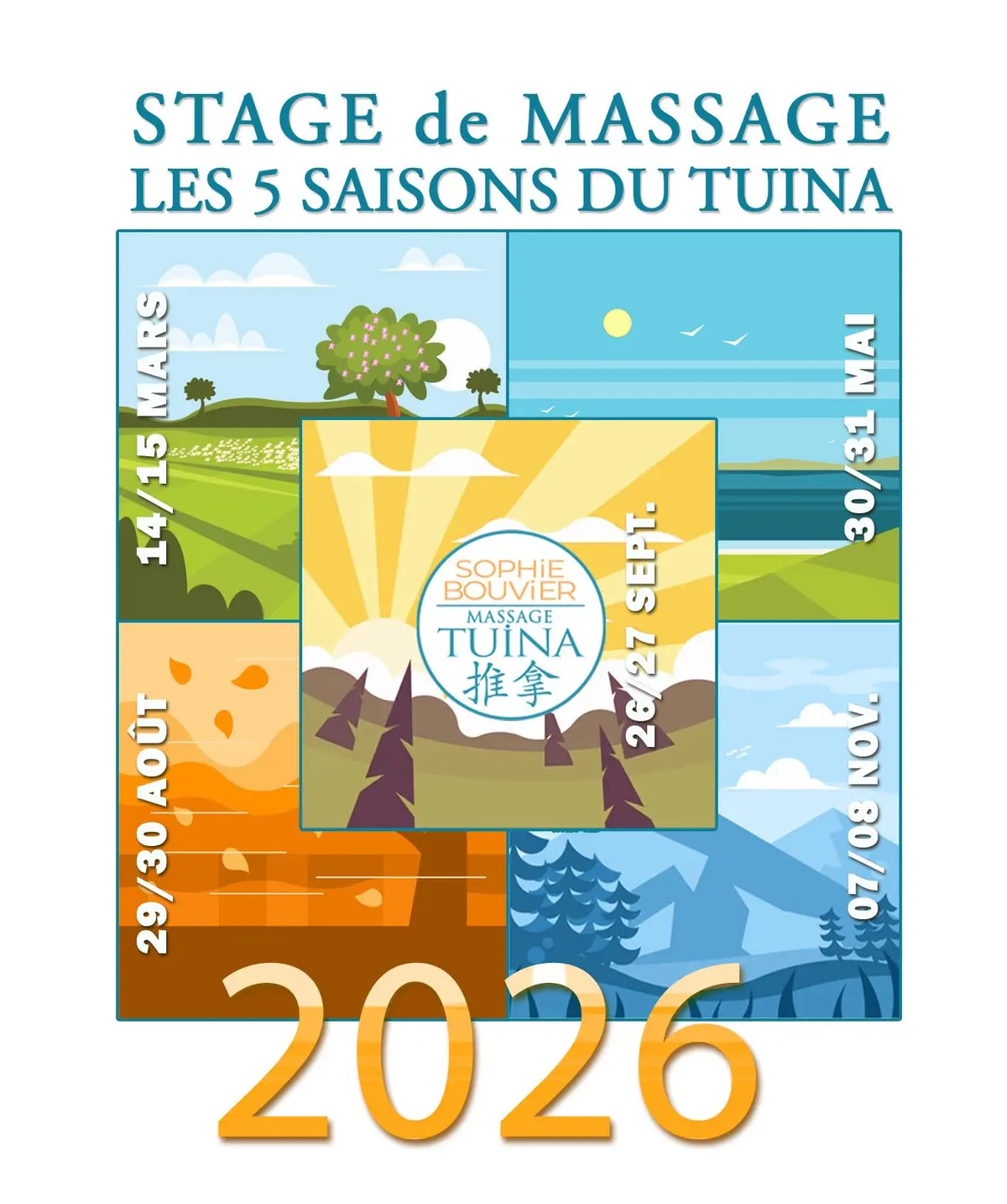 Formation au massage chinois Tuina - Les 5 saisons du Tuina