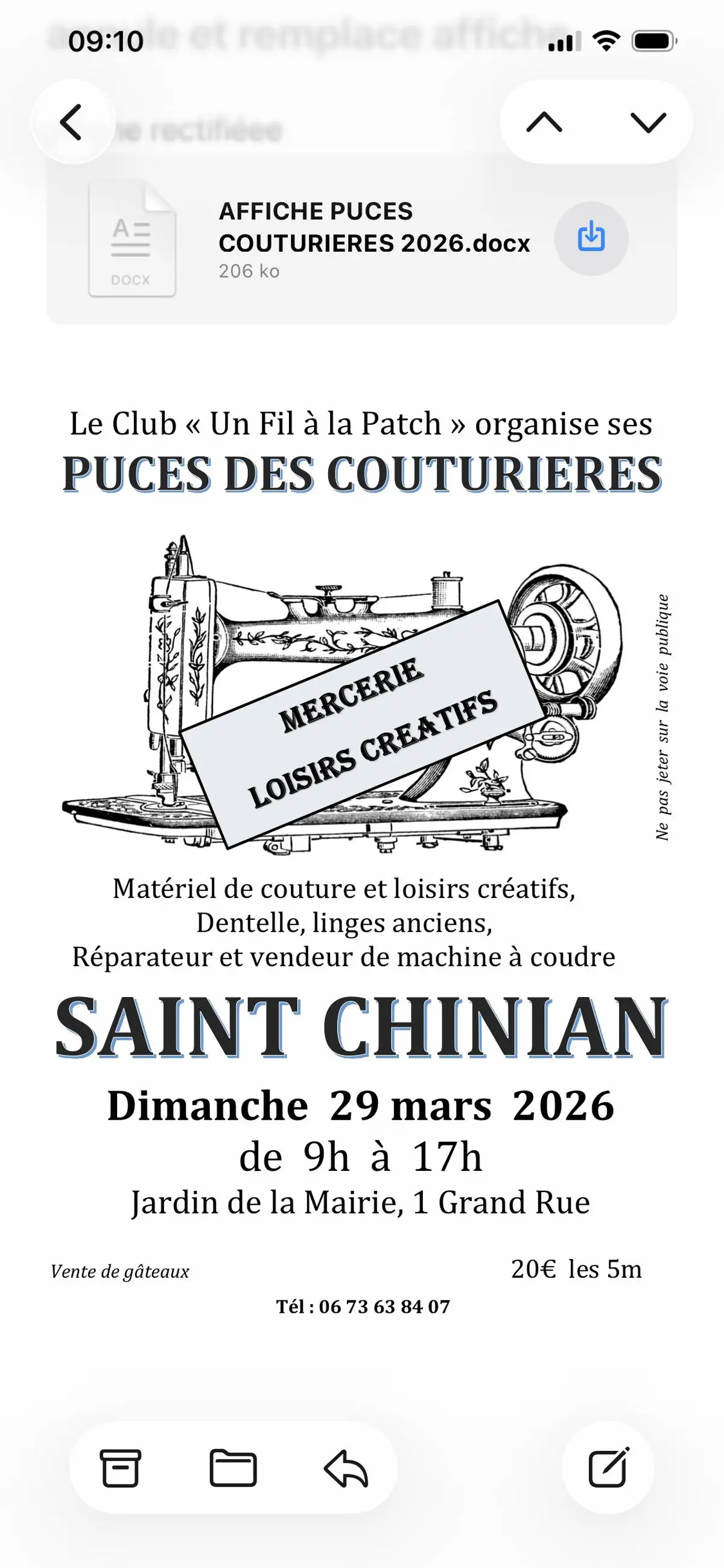 Puces des couturières 