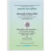 Poussière de marbre évocation des symposiums de sculpture à Digne 