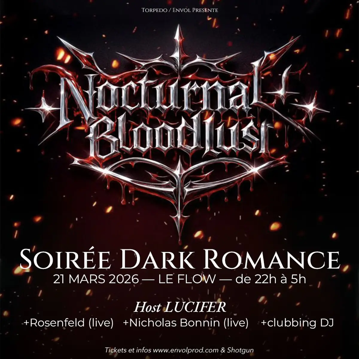 NOCTURNAL BLOODLUST - Soirée Dark Romance