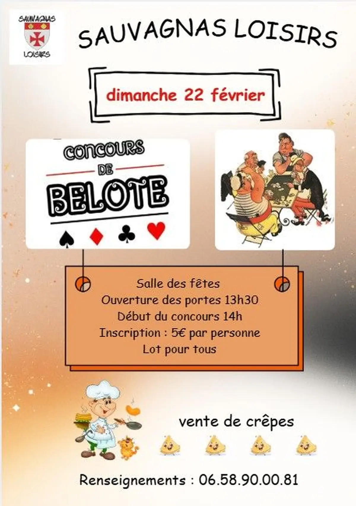 Concours de belote dimanche 22 février