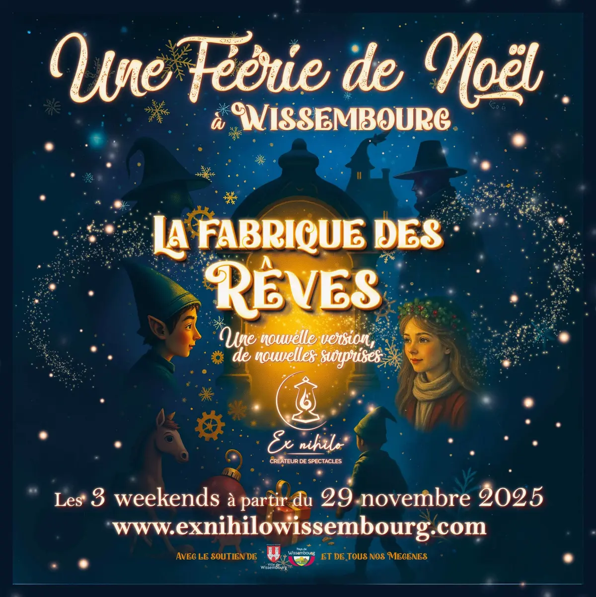 La fabrique des rêves, spectacle déambulatoire Noël 2025