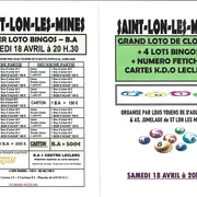 Loto bingos de clôture à St Lon Les Mines