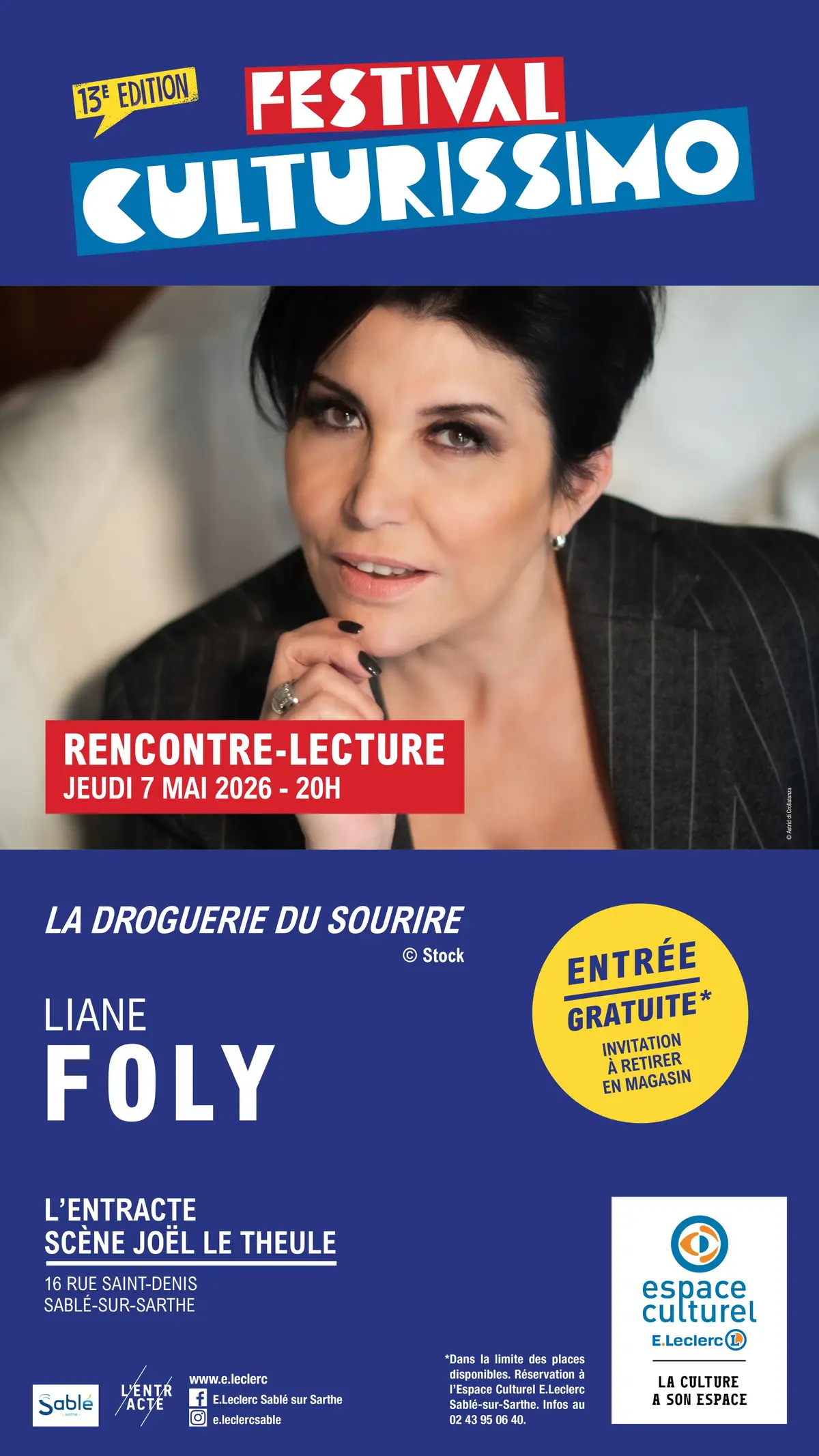 Festival Culturissimo - Rencontre-Lecture de Liane Foly
