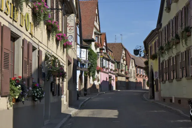 Les rues de la jolie commune d\'Heiligenstein