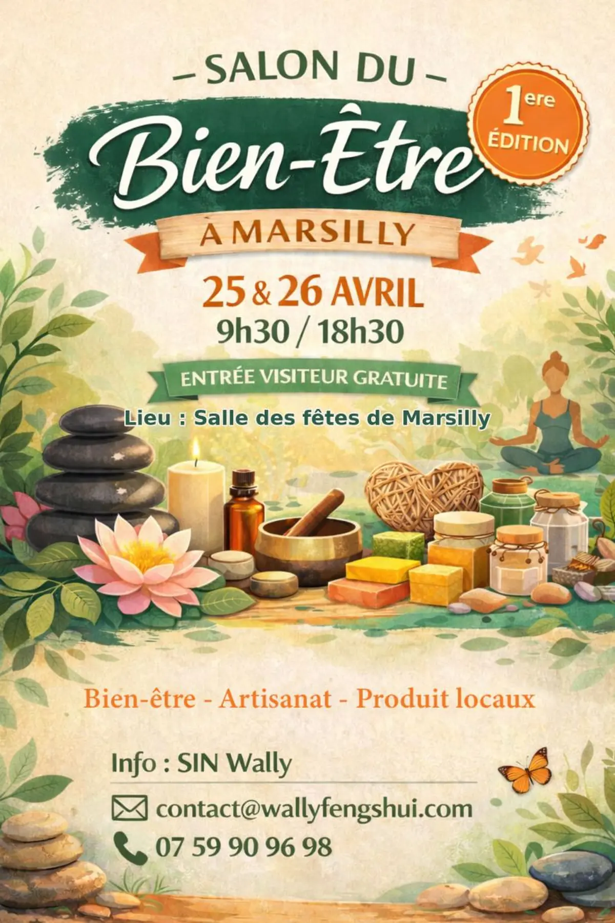 Salon du bien être Marsilly 25 & 26 avril