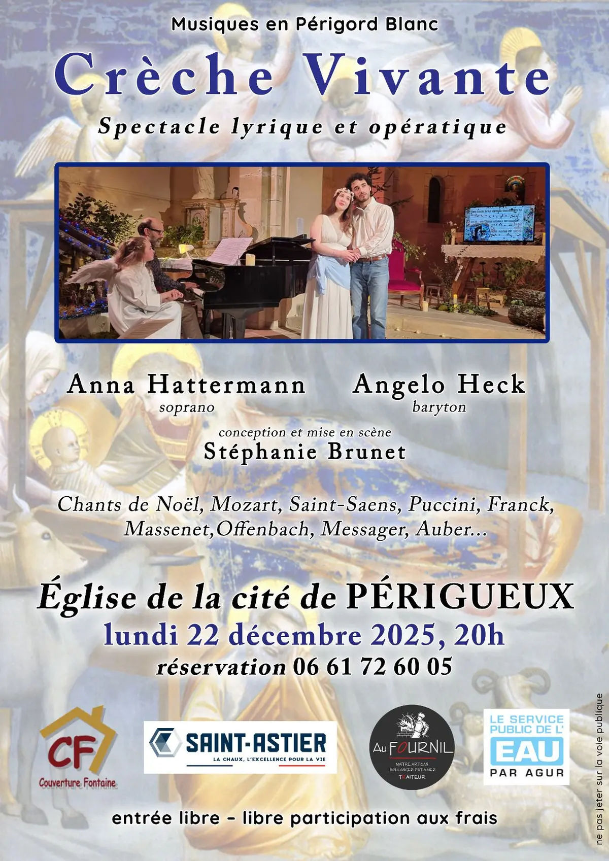 Crèches vivantes lyriques, opératiques et interactives avec le public