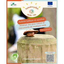 Réaliser des jeux nature et instruments de musique verte