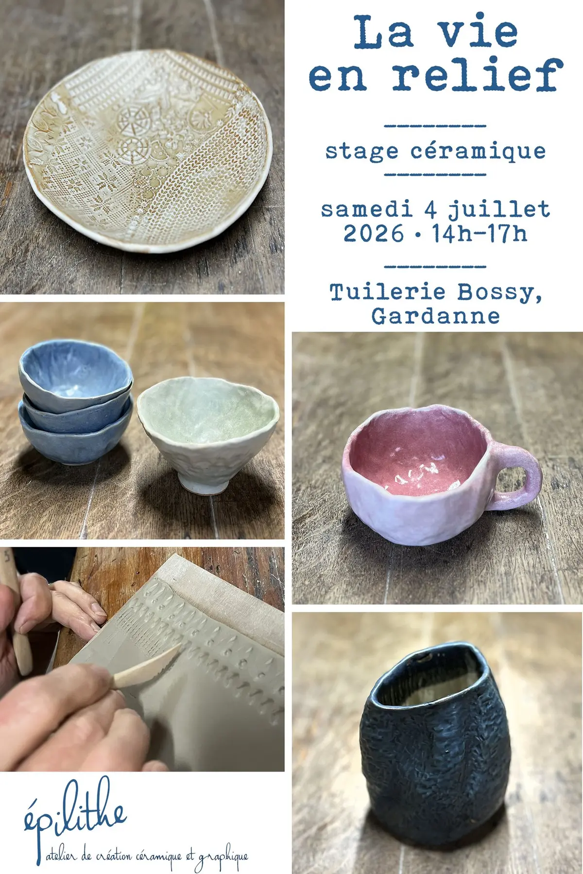 poterie : la vie en relief