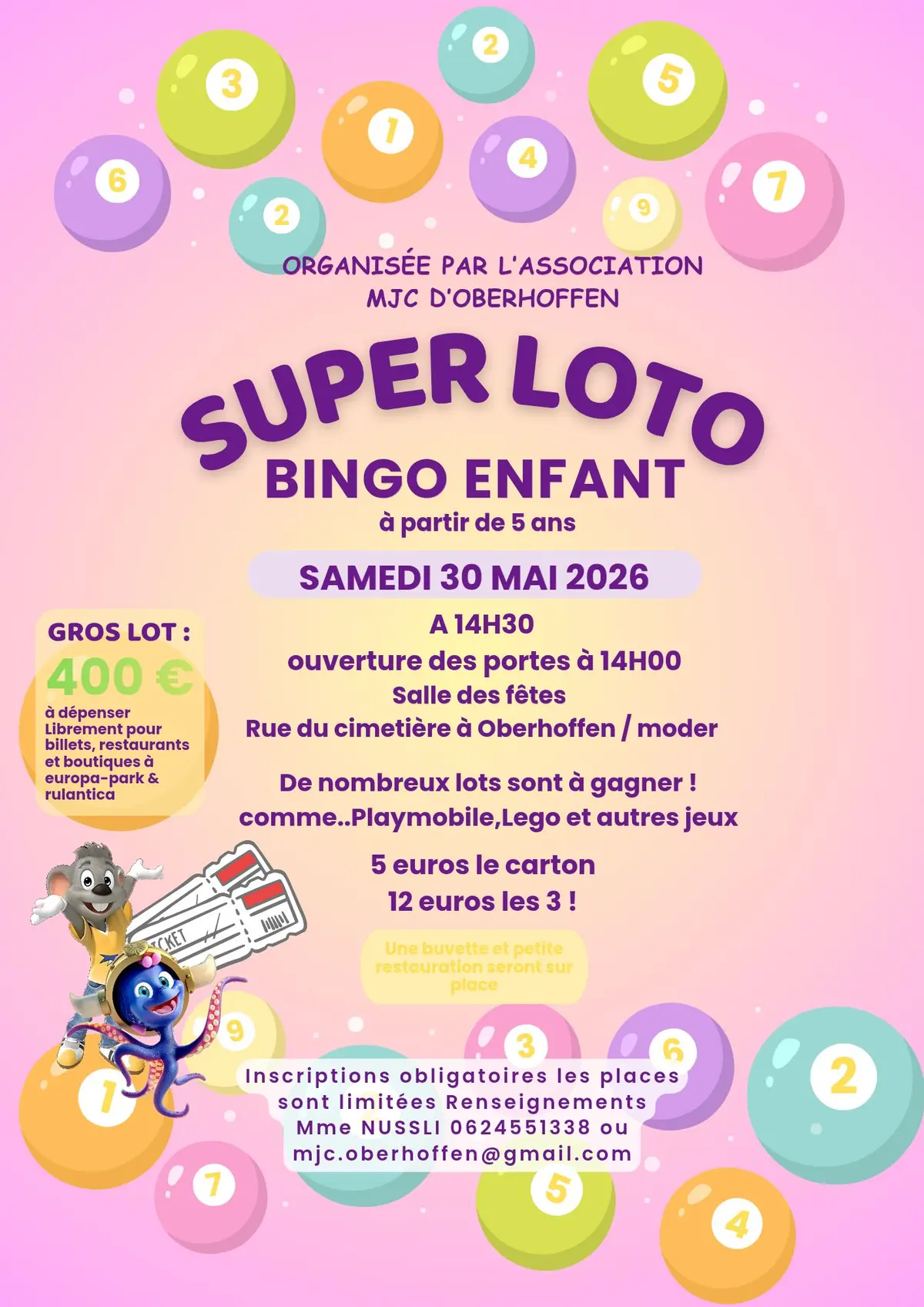Loto bingo spécial enfants 