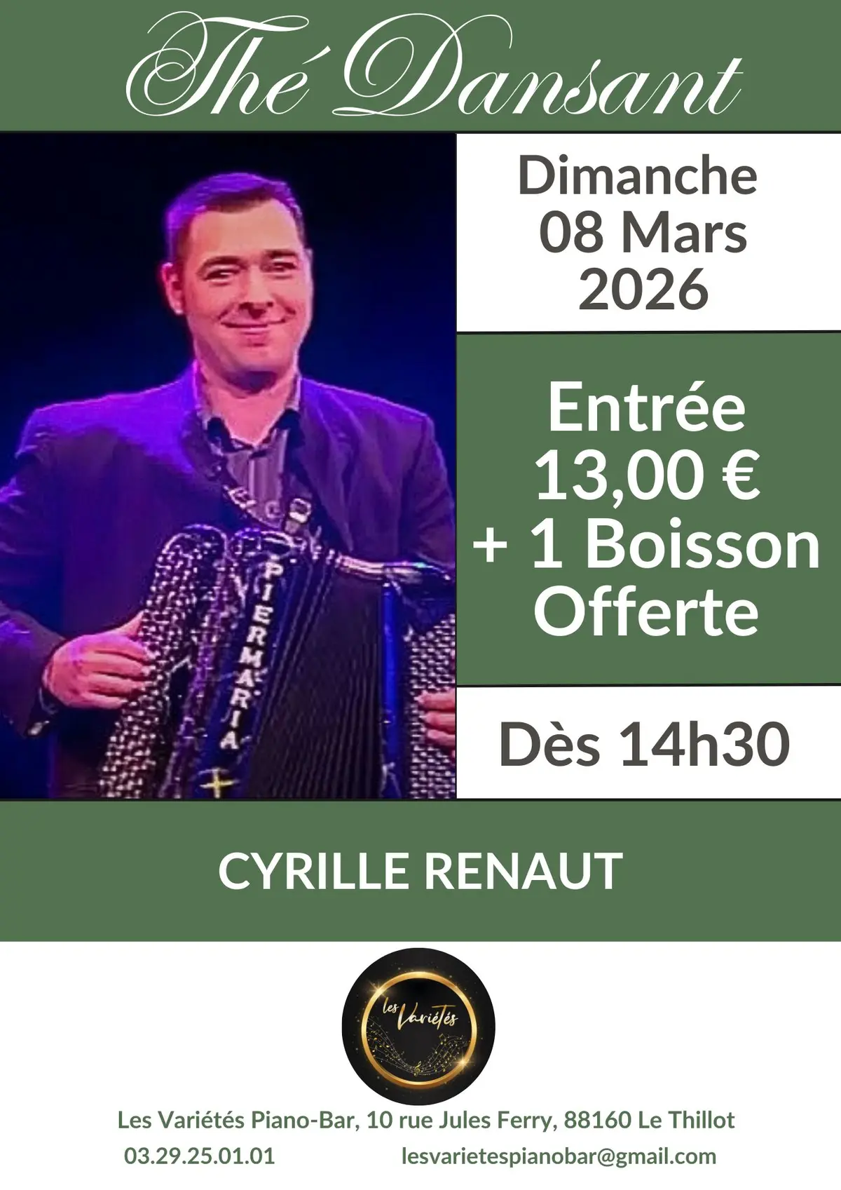 Thé Dansant avec Cyrille Renaut