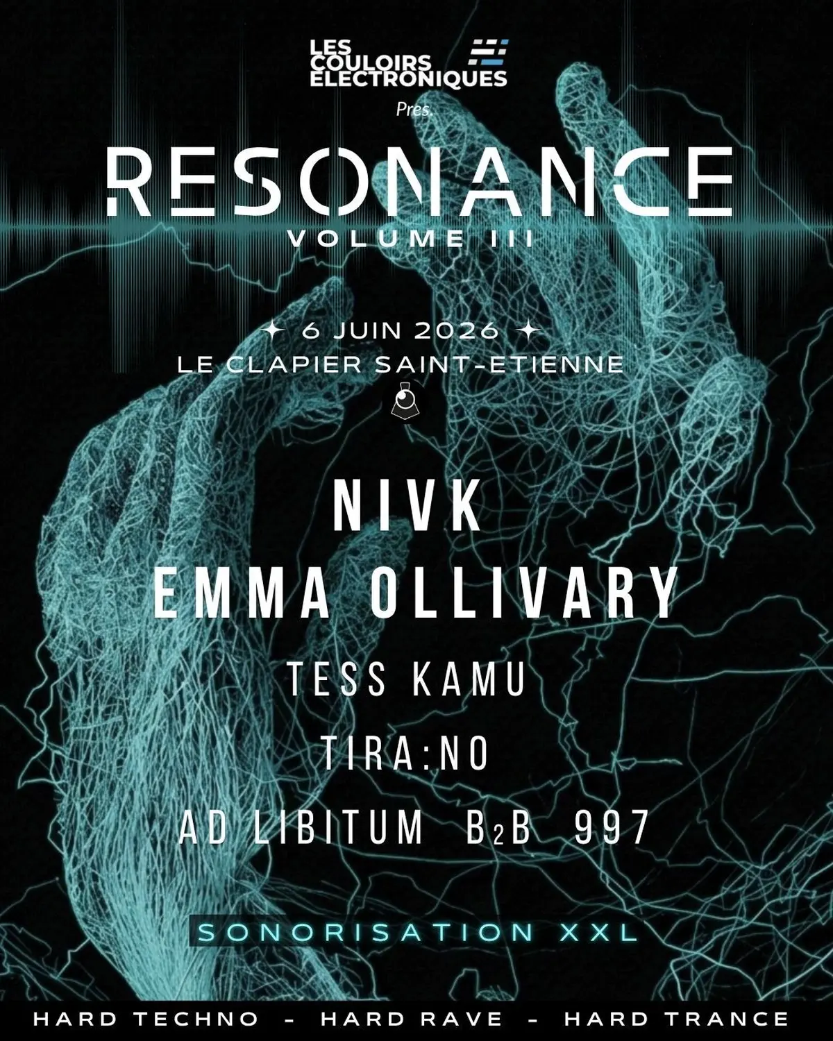 Résonance III w/ Nivk, Emma Ollivary, Tess Kamu, Tira:no & More