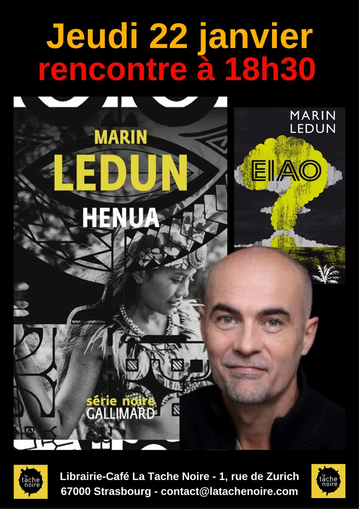 Rencontre I Noir des îles avec Marin Ledun