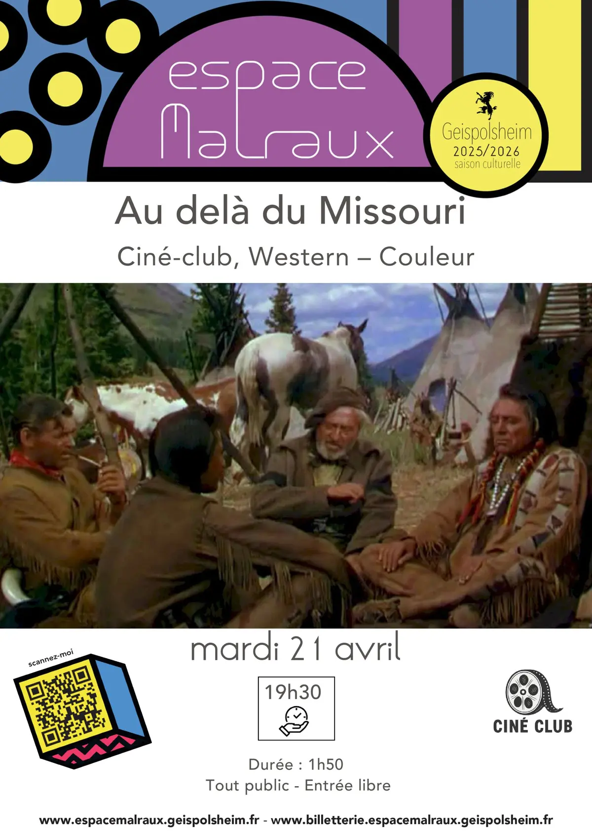 Au delà du Missouri - Ciné Club